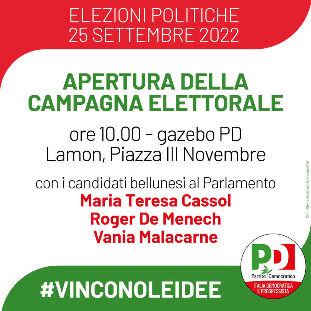 Apertura campagna elettorale politiche 2022