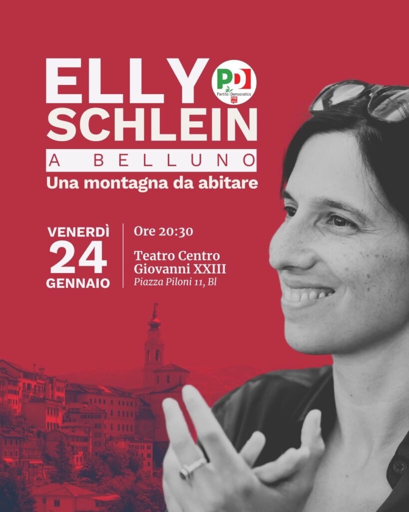 Elly Schlein a Belluno